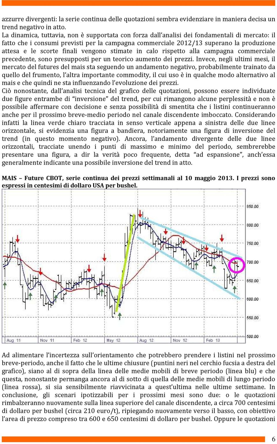 scorte finali vengono stimate in calo rispetto alla campagna commerciale precedente, sono presupposti per un teorico aumento dei prezzi.