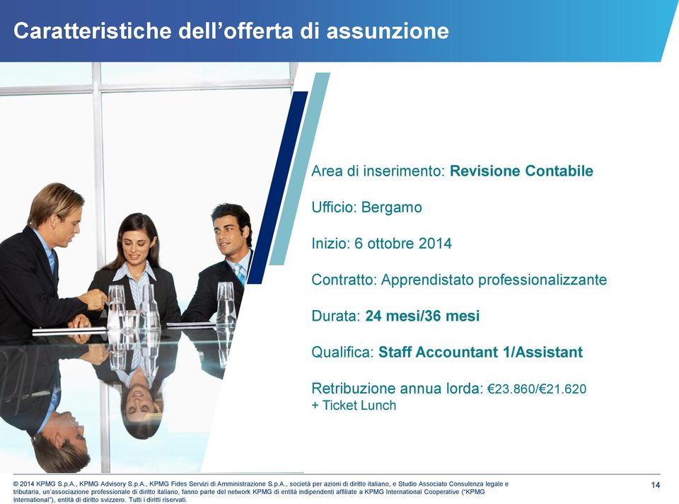 Apprendistato professionalizzante Durata: 24 mesi/36 mesi Qualifica: