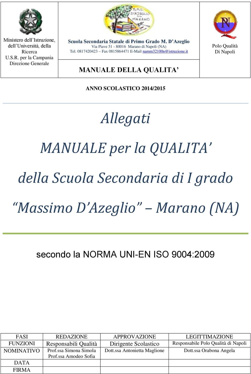 Secondaria di I grado Massimo D Azeglio