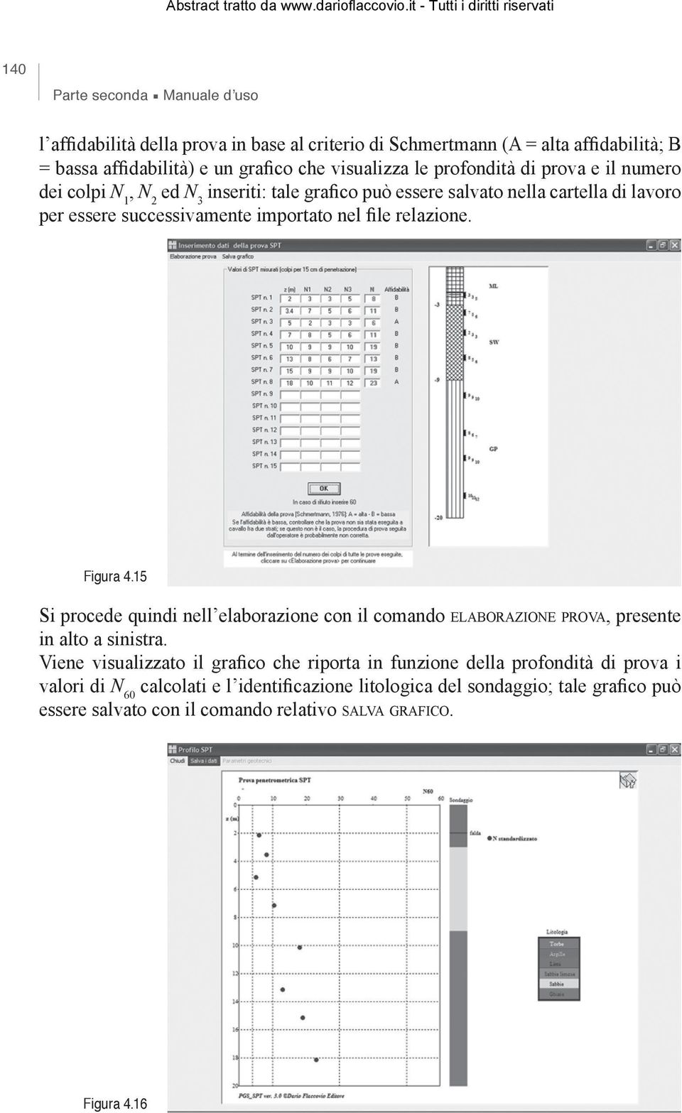 relazione. Figura 4.15 Si procede quindi nell elaborazione con il comando elaborazione prova, presente in alto a sinistra.