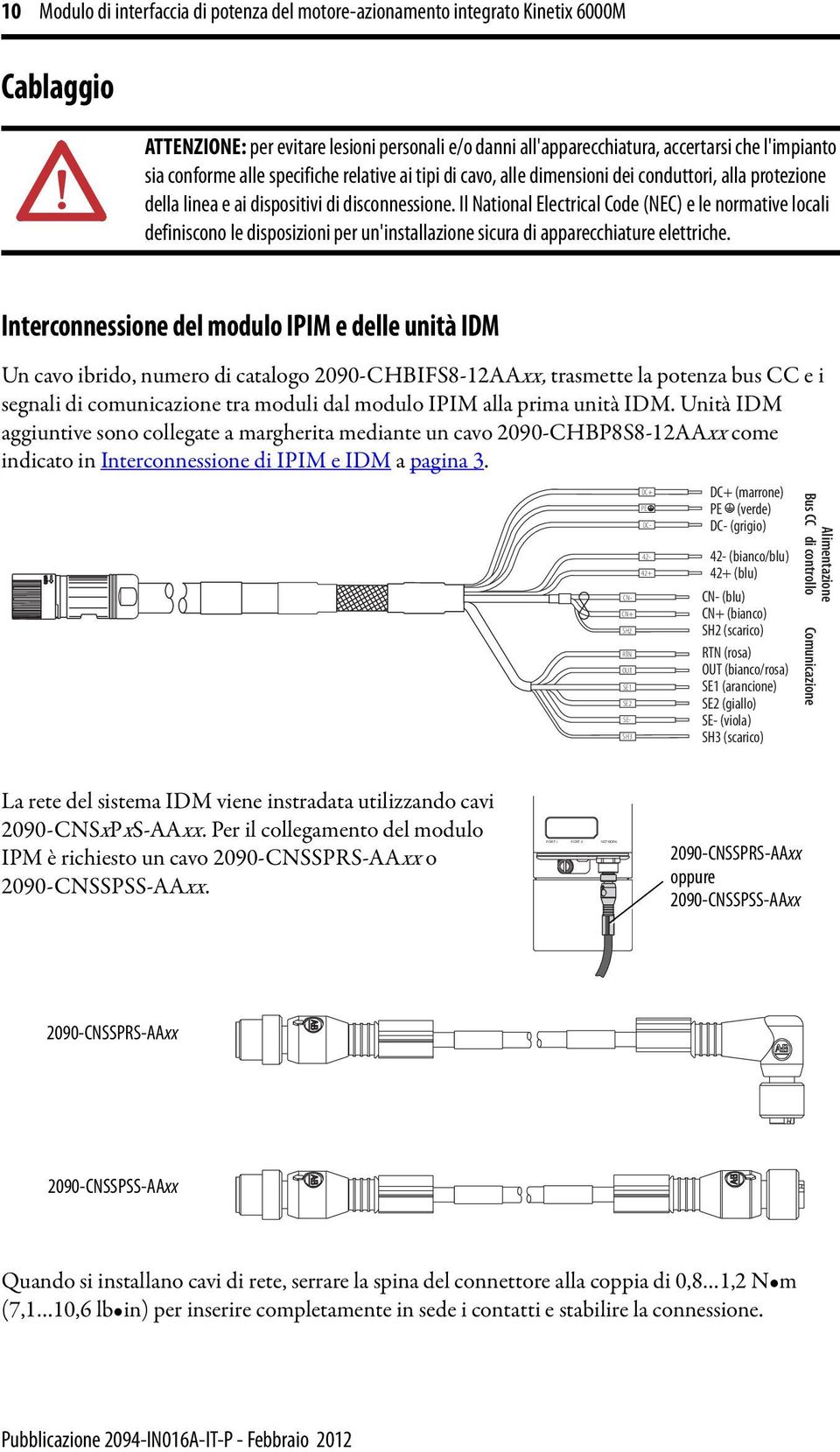 Il National Electrical Code (NEC) e le normative locali definiscono le disposizioni per un'installazione sicura di apparecchiature elettriche.