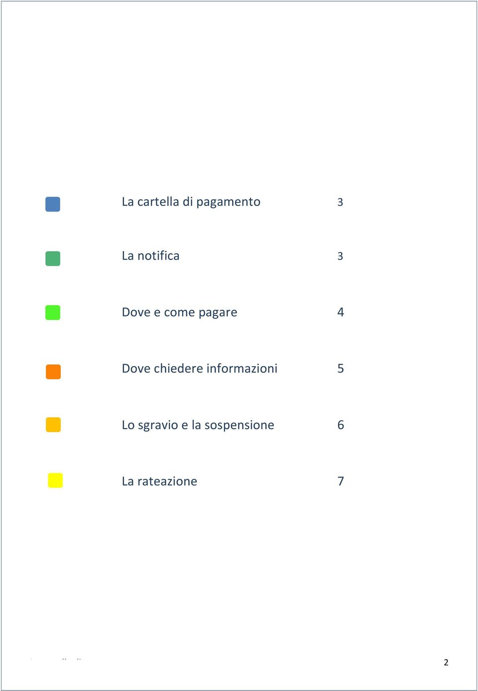 informazioni 5 Lo sgravio e la