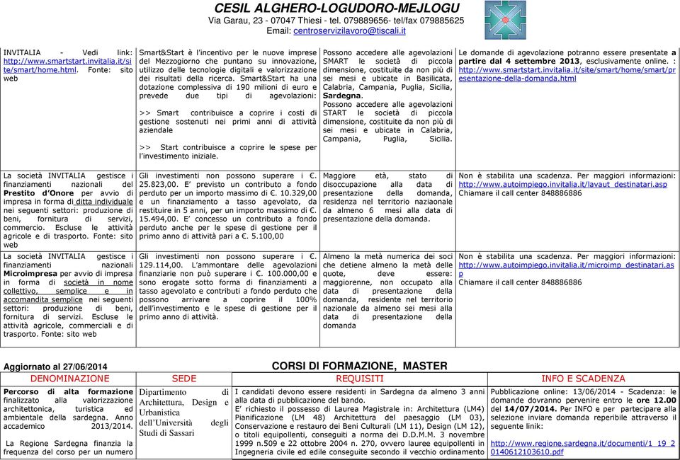 servizi, commercio. Escluse le attività agricole e di trasporto.