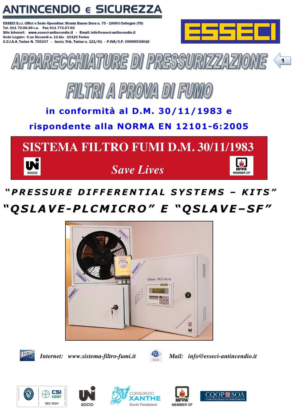 PRESSURE DIFFERENTIAL SYSTEMS KITS QSLAVE-PLCMICRO