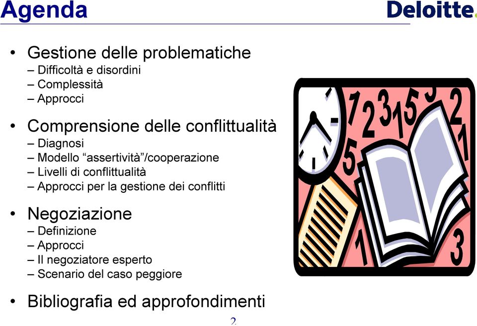 di conflittualità Approcci per la gestione dei conflitti Negoziazione Definizione