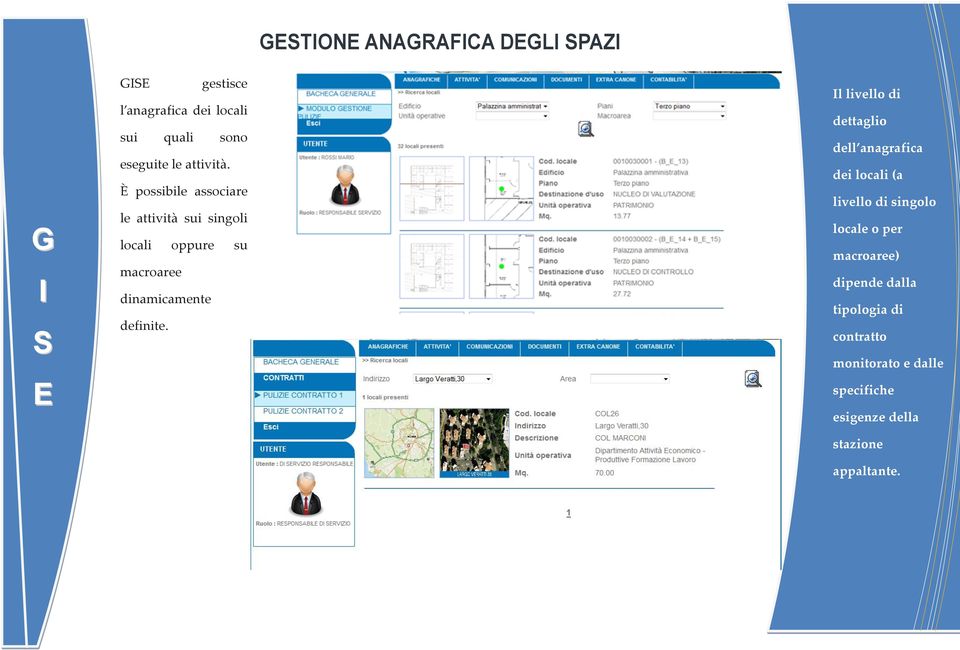 l livello di dettaglio dell anagrafica dei locali (a livello di singolo locale o per macroaree)