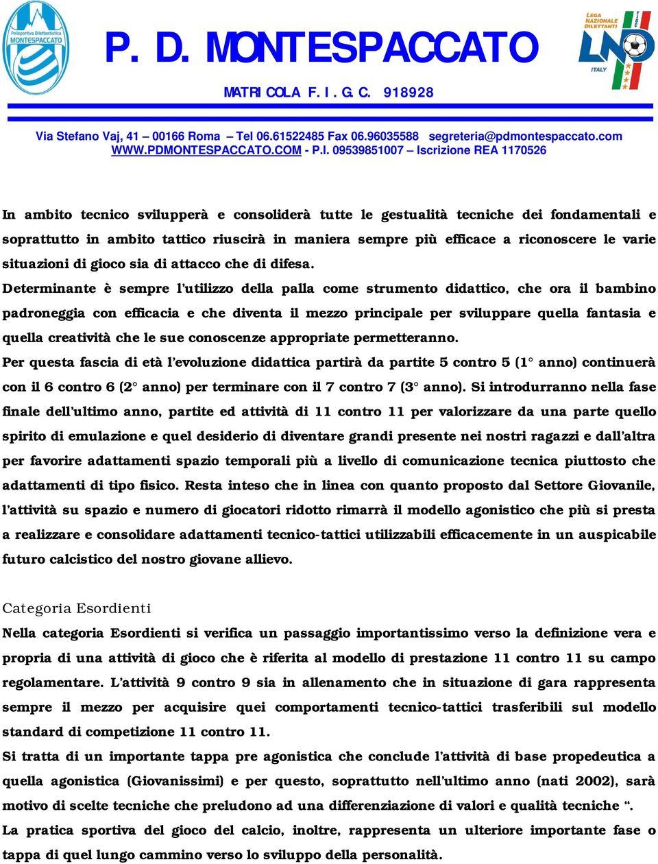 Determinante è sempre l utilizzo della palla come strumento didattico, che ora il bambino padroneggia con efficacia e che diventa il mezzo principale per sviluppare quella fantasia e quella