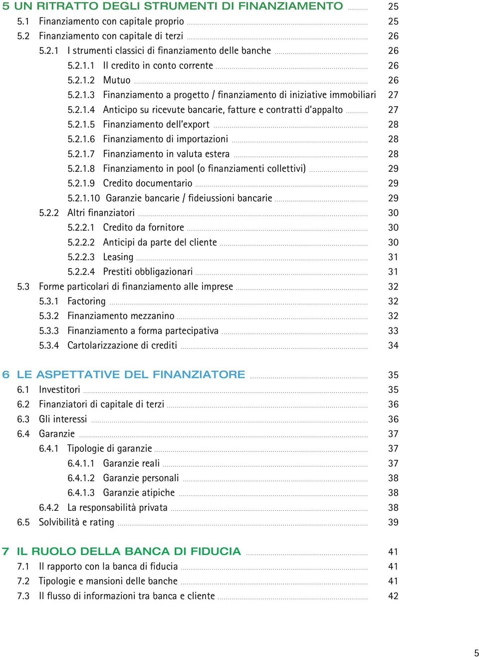 .. 27 5.2.1.5 Finanziamento dell export... 28 5.2.1.6 Finanziamento di importazioni... 28 5.2.1.7 Finanziamento in valuta estera... 28 5.2.1.8 Finanziamento in pool (o finanziamenti collettivi)... 29 5.