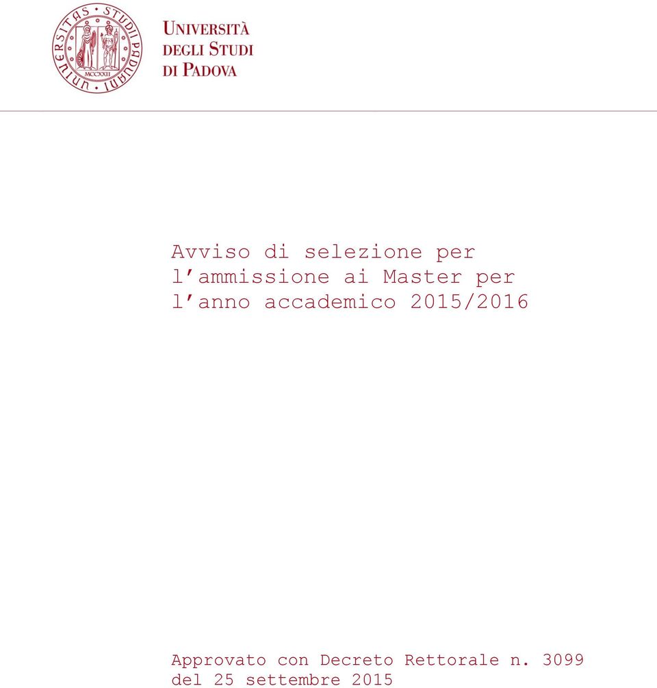 accademico 2015/2016 Approvato con