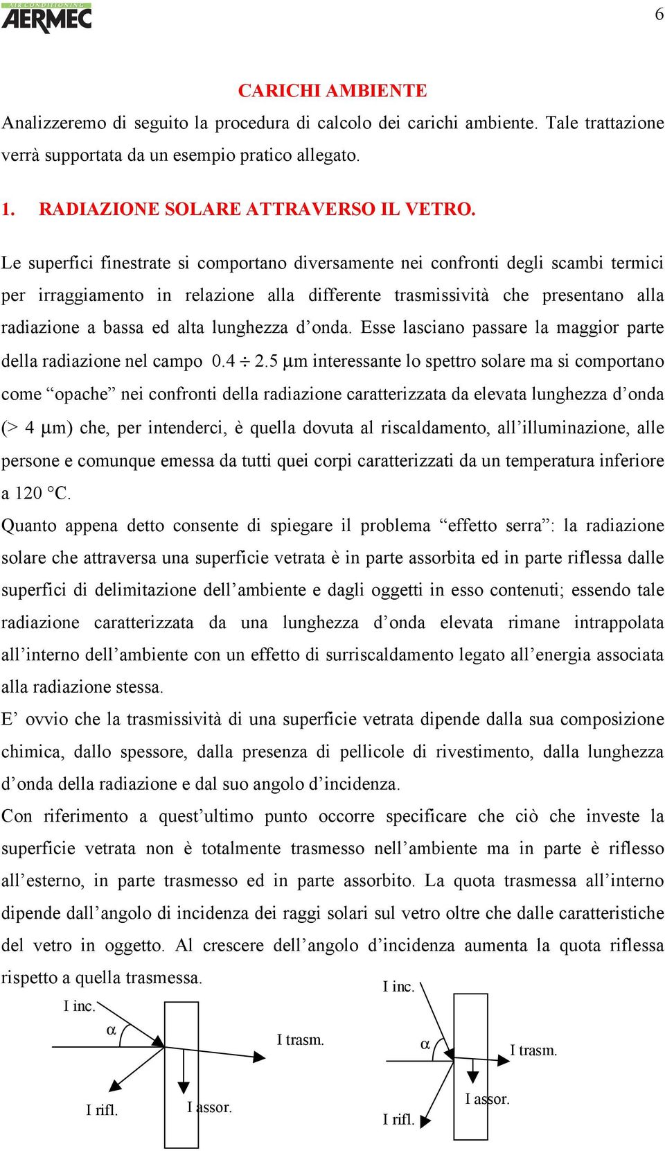 lunghezza d onda. Esse lasciano passare la maggior parte della radiazione nel campo 0.4 2.