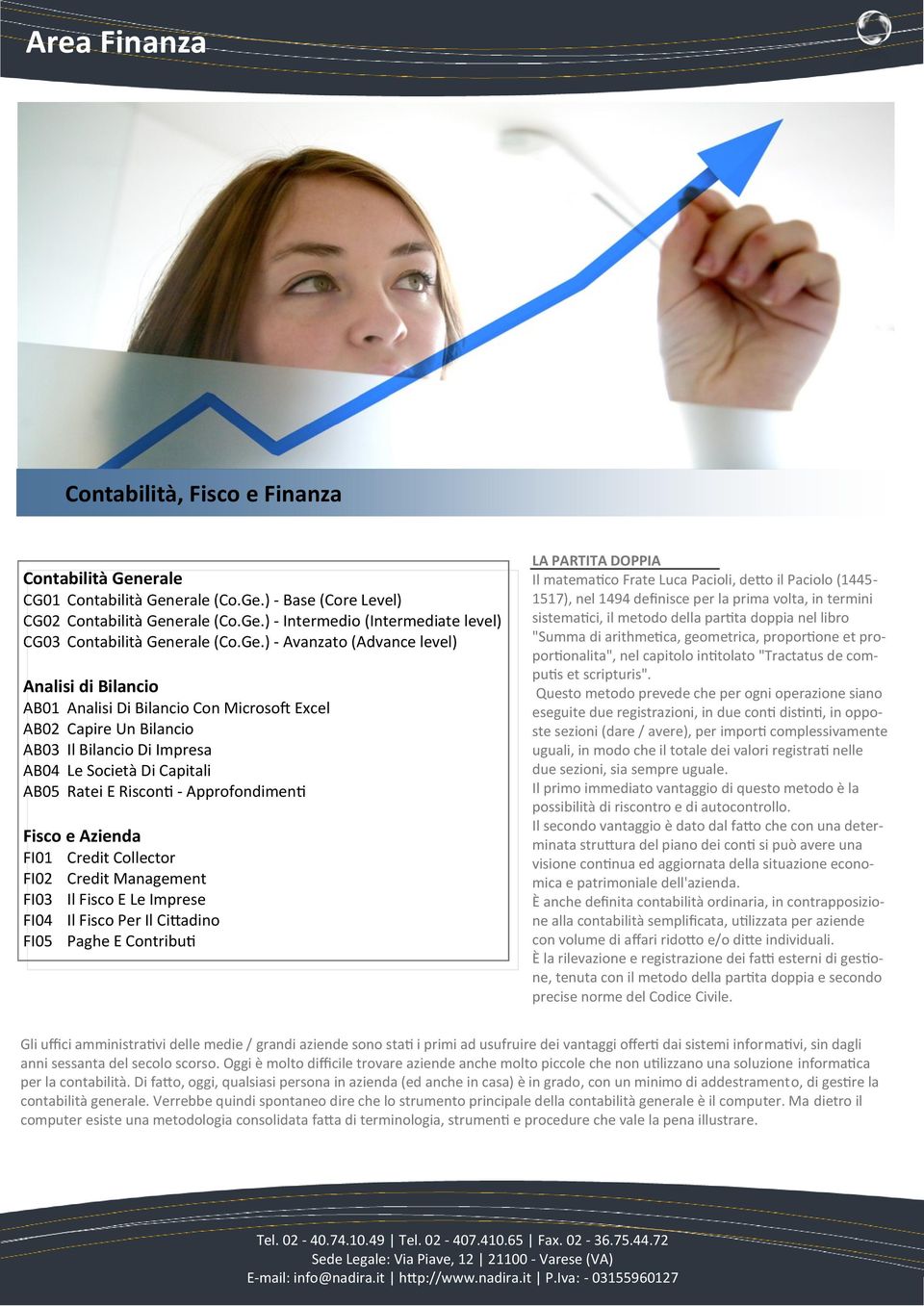 - Approfondimenti Fisco e Azienda FI01 Credit Collector FI02 Credit Management FI03 Il Fisco E Le Imprese FI04 Il Fisco Per Il Cittadino FI05 Paghe E Contributi LA PARTITA DOPPIA Il matematico Frate