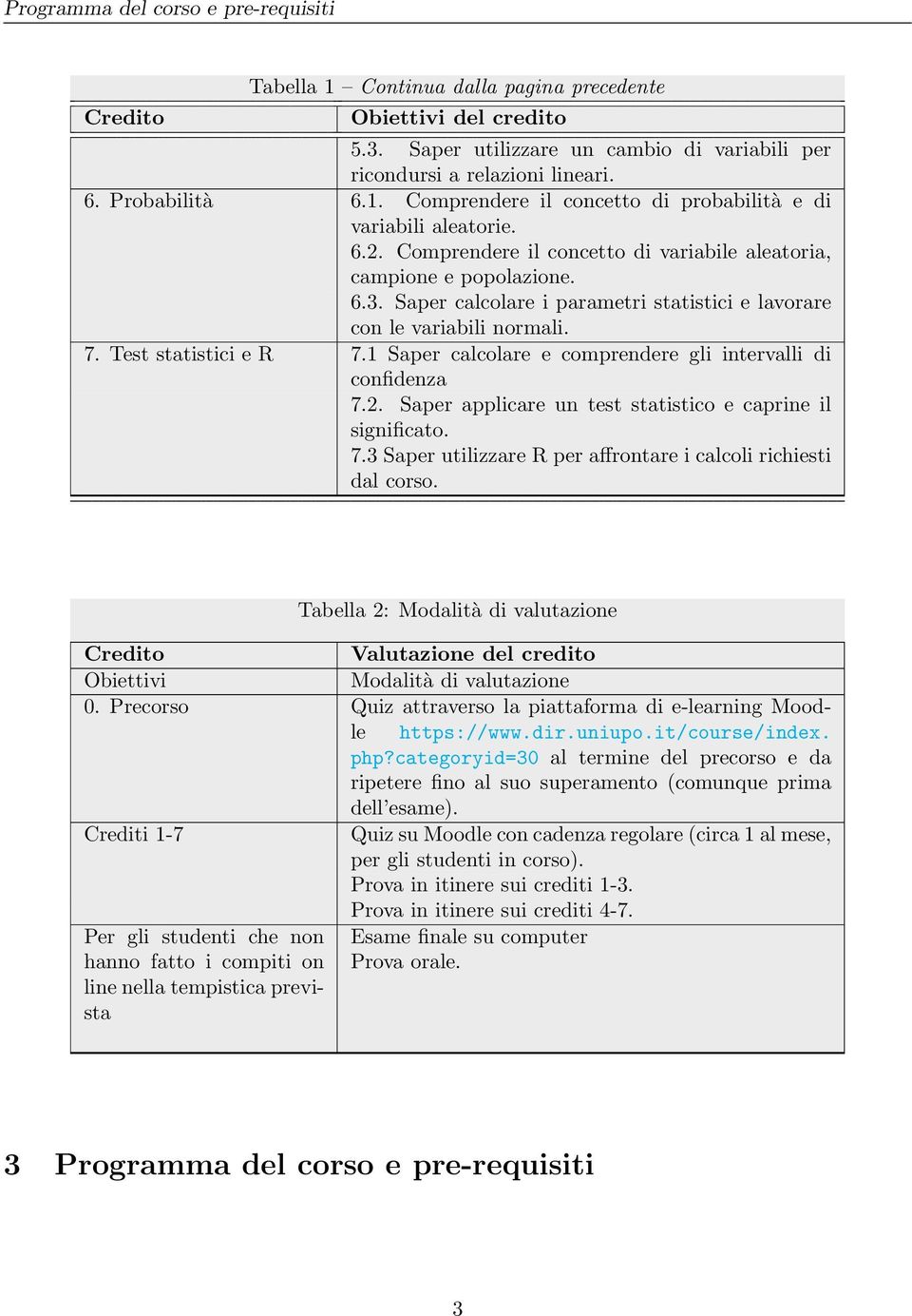 Saper calcolare i parametri statistici e lavorare con le variabili normali. 7. Test statistici e R 7.1 Saper calcolare e comprendere gli intervalli di confidenza 7.2.