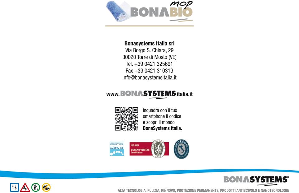 it Inquadra con il tuo smartphone il codice e scopri il mondo BonaSystems Italia.