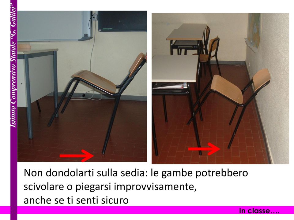 piegarsi improvvisamente,