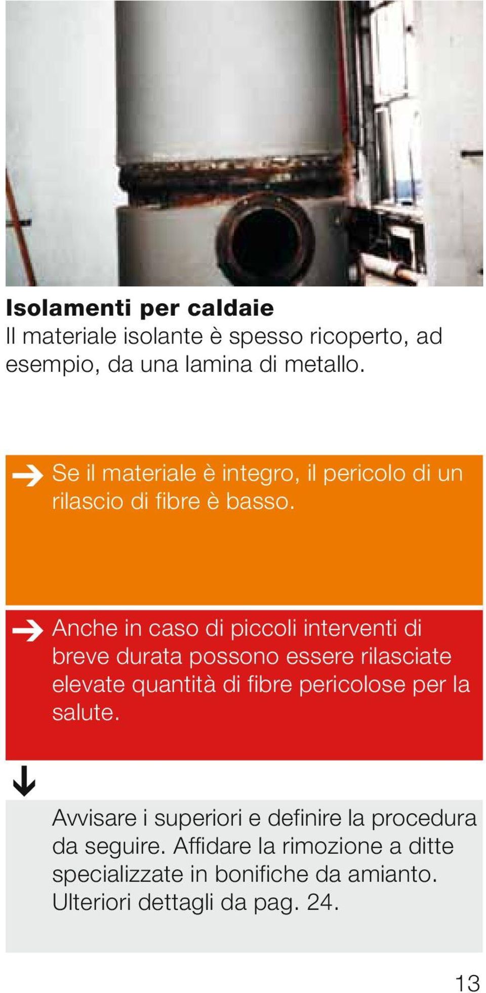 Anche in caso di piccoli interventi di breve durata possono essere rilasciate elevate quantità di fibre pericolose