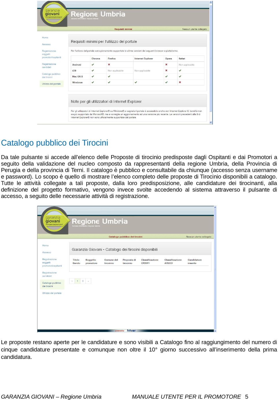 Lo scopo è quello di mostrare l elenco completo delle proposte di Tirocinio disponibili a catalogo.