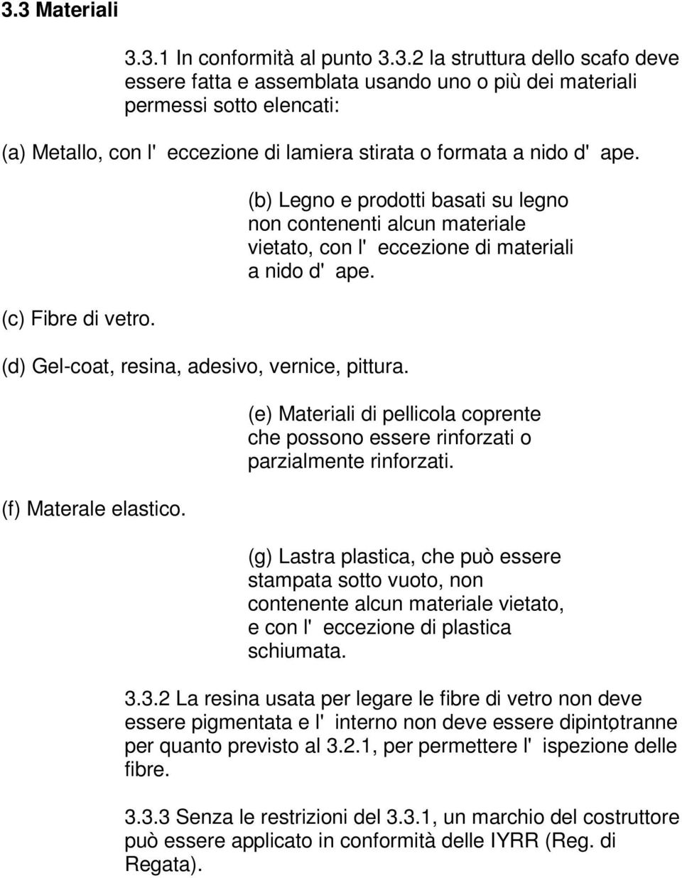 (b) Legno e prodotti basati su legno non contenenti alcun materiale vietato, con l'eccezione di materiali a nido d'ape.