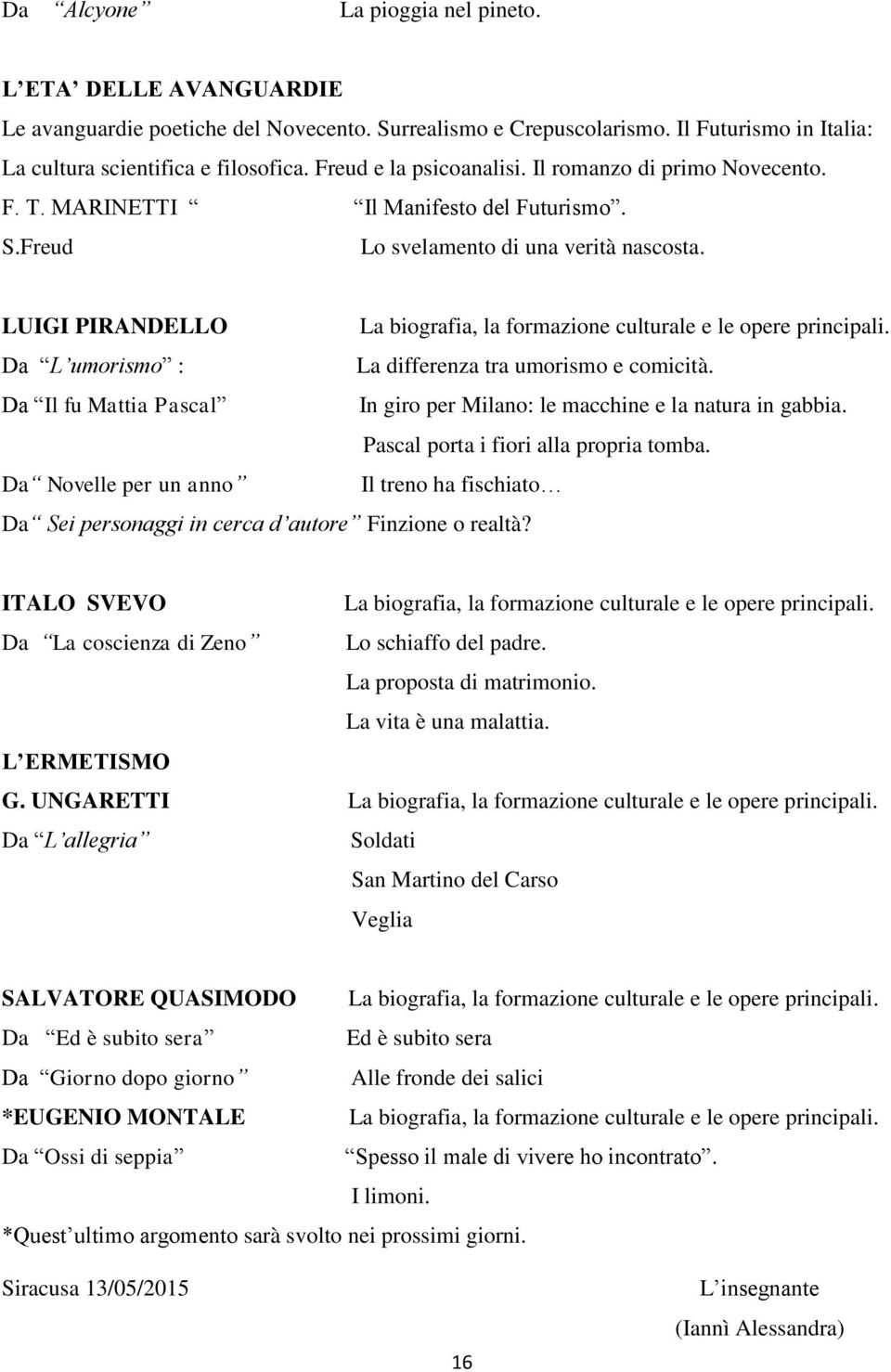 LUIGI PIRANDELLO La biografia, la formazione culturale e le opere principali. Da L umorismo : La differenza tra umorismo e comicità.