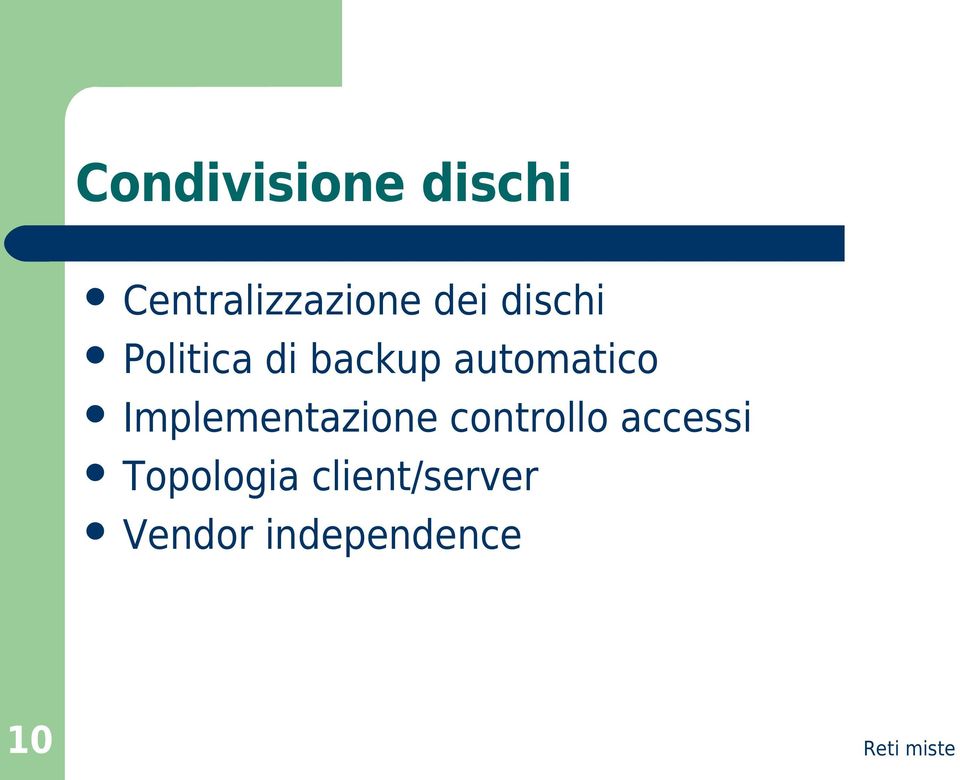 automatico Implementazione controllo