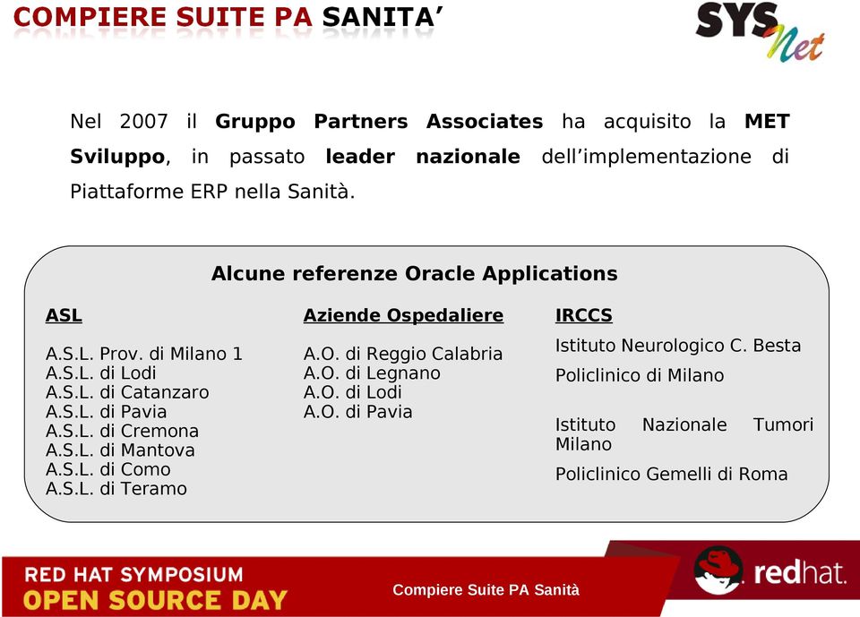 di Milano 1 di Lodi di Catanzaro di Pavia di Cremona di Mantova di Como di Teramo Aziende Ospedaliere IRCCS A.O. A.O. A.O. A.O. Istituto Neurologico C.