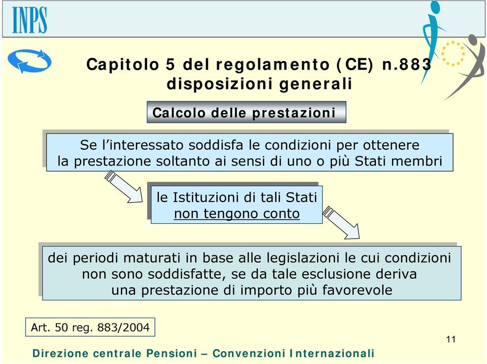 prestazione soltanto ai ai sensi di di uno uno o più più Stati membri le le Istituzioni di di tali tali Stati non non tengono