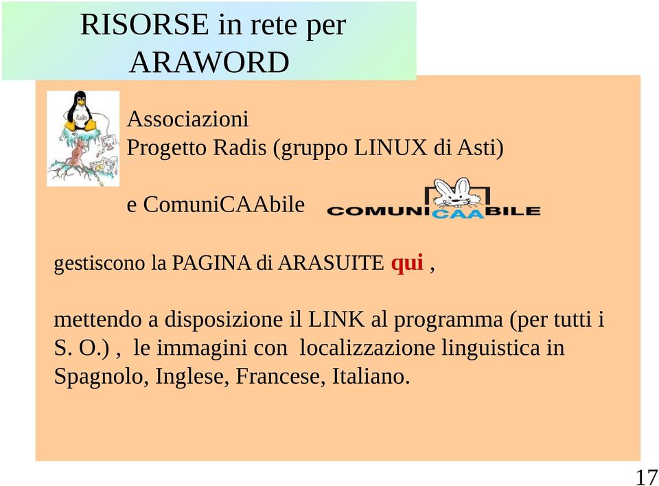 a disposizione il LINK al programma (per tutti i S. O.