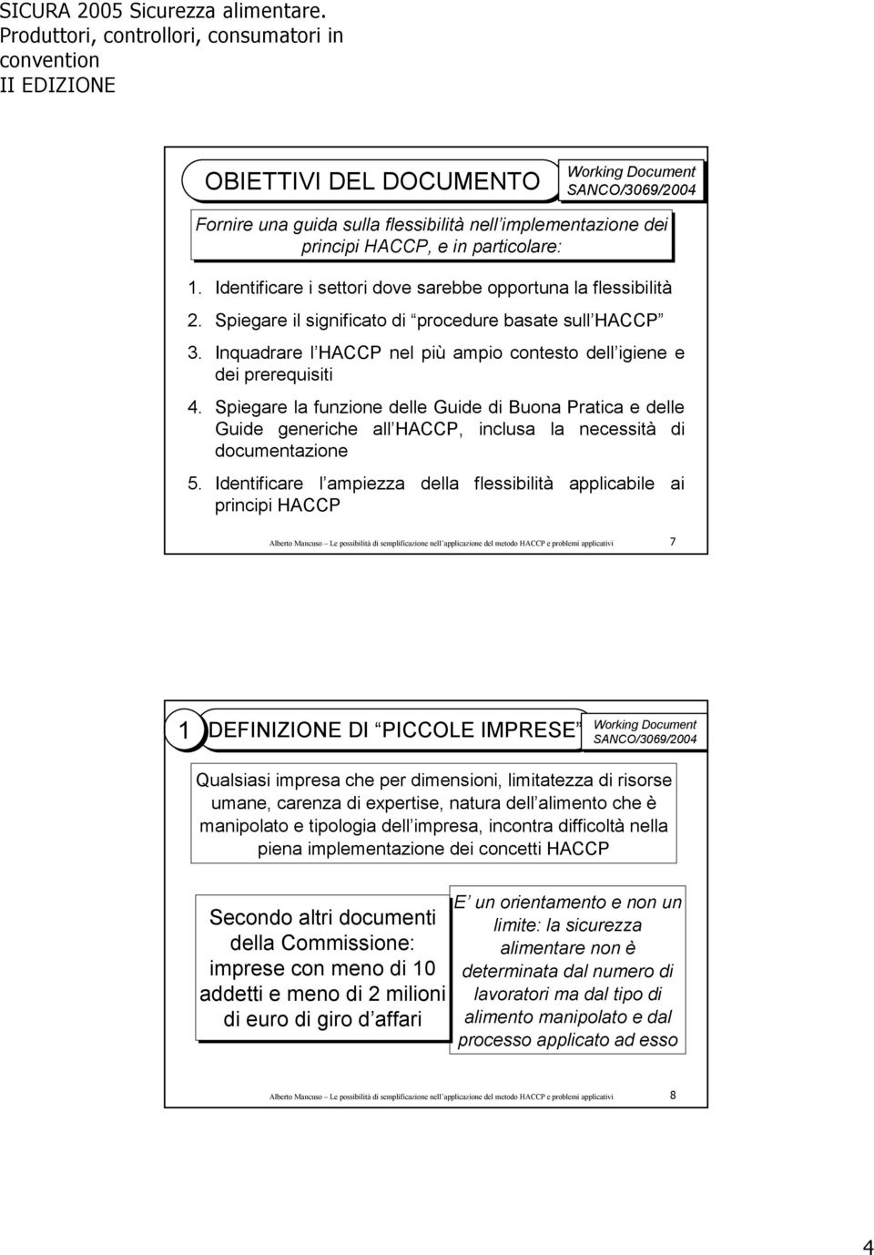 Spiegare la funzione delle Guide di Buona Pratica e delle Guide generiche all HACCP, inclusa la necessità di documentazione 5.