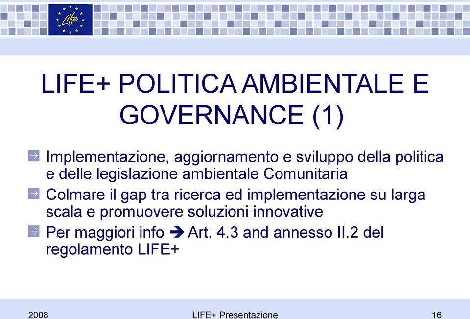 il gap tra ricerca ed implementazione su larga scala e promuovere soluzioni