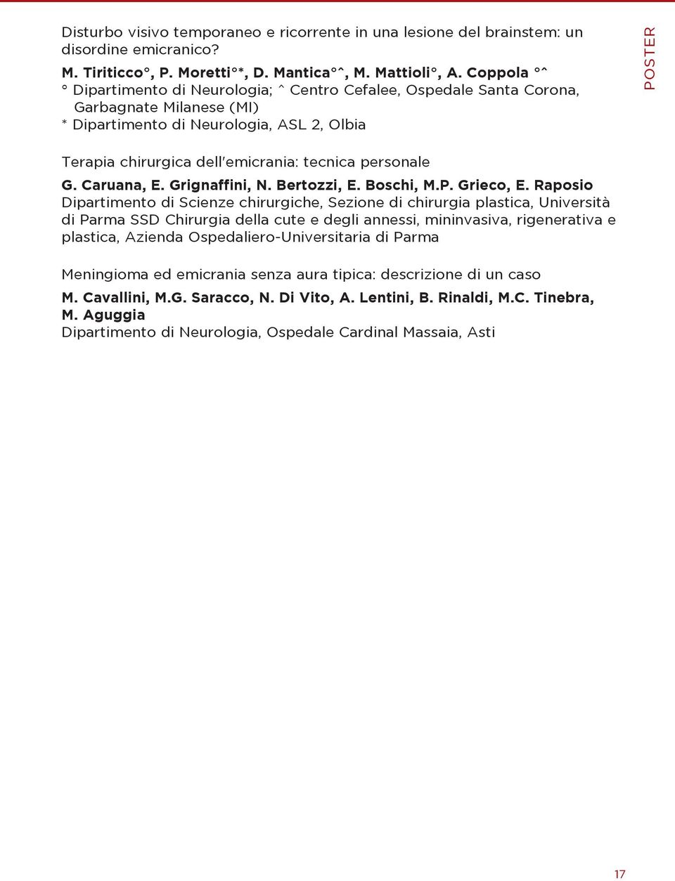 personale g.caruana,e.grignaffini,n.bertozzi,e.boschi,m.p.grieco,e.