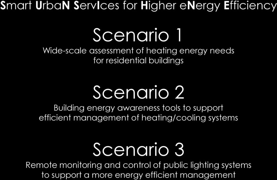 tools to support efficient management of heating/cooling systems Scenario 3 Remote