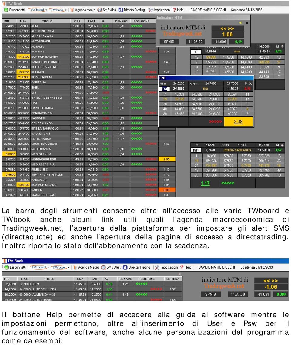 net, l apertura della piattaforma per impostare gli alert SMS (directaquote) ed anche l apertura della pagina di accesso a directatrading.