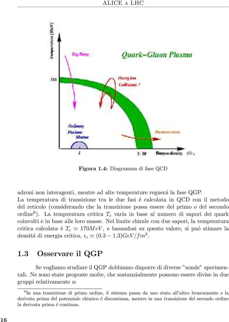 La temperatura critica T c varia in base al numero di sapori dei quark coinvolti e in base alle loro masse.
