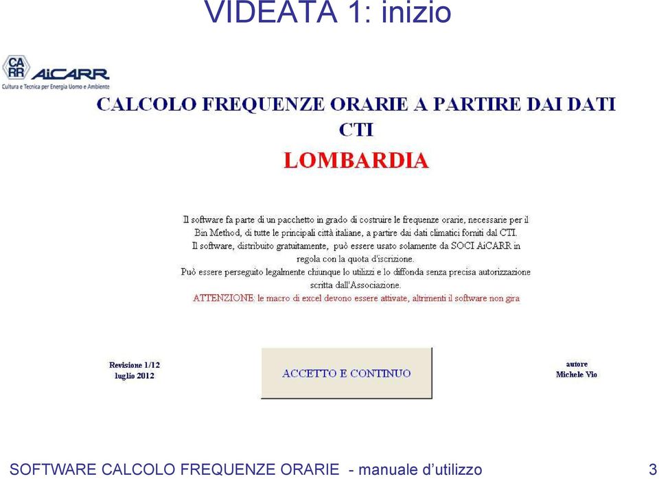 FREQUENZE ORARIE -