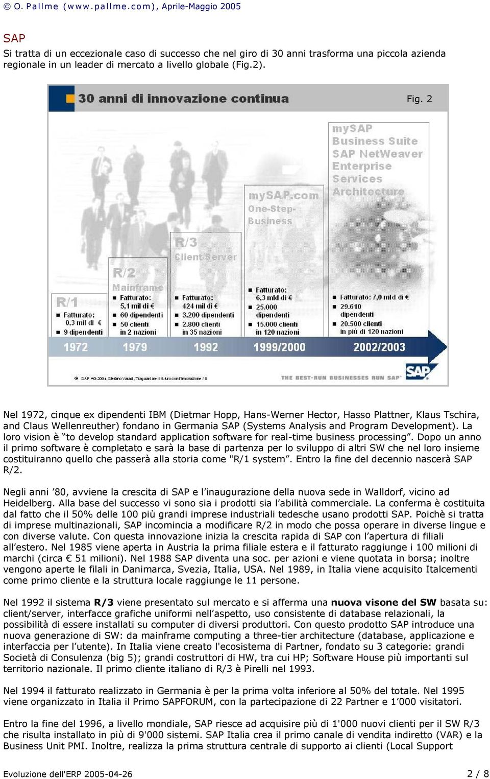 La loro vision è to develop standard application software for real-time business processing.