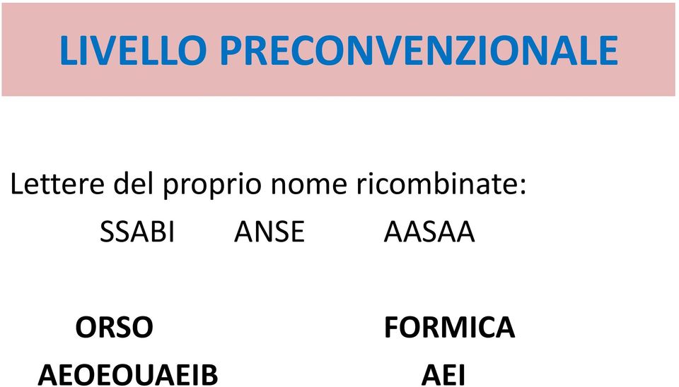 ricombinate: SSABI ANSE