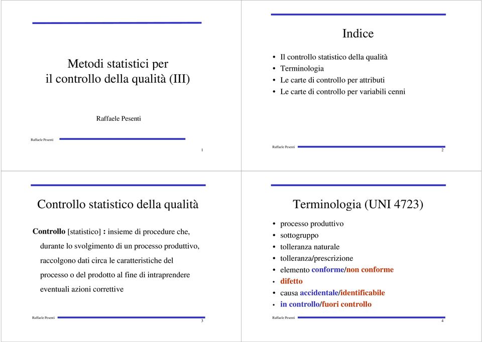 sottogruppo durante lo svolgimento di un processo produttivo, tolleranza naturale raccolgono dati circa le caratteristiche del processo o del prodotto al fine di