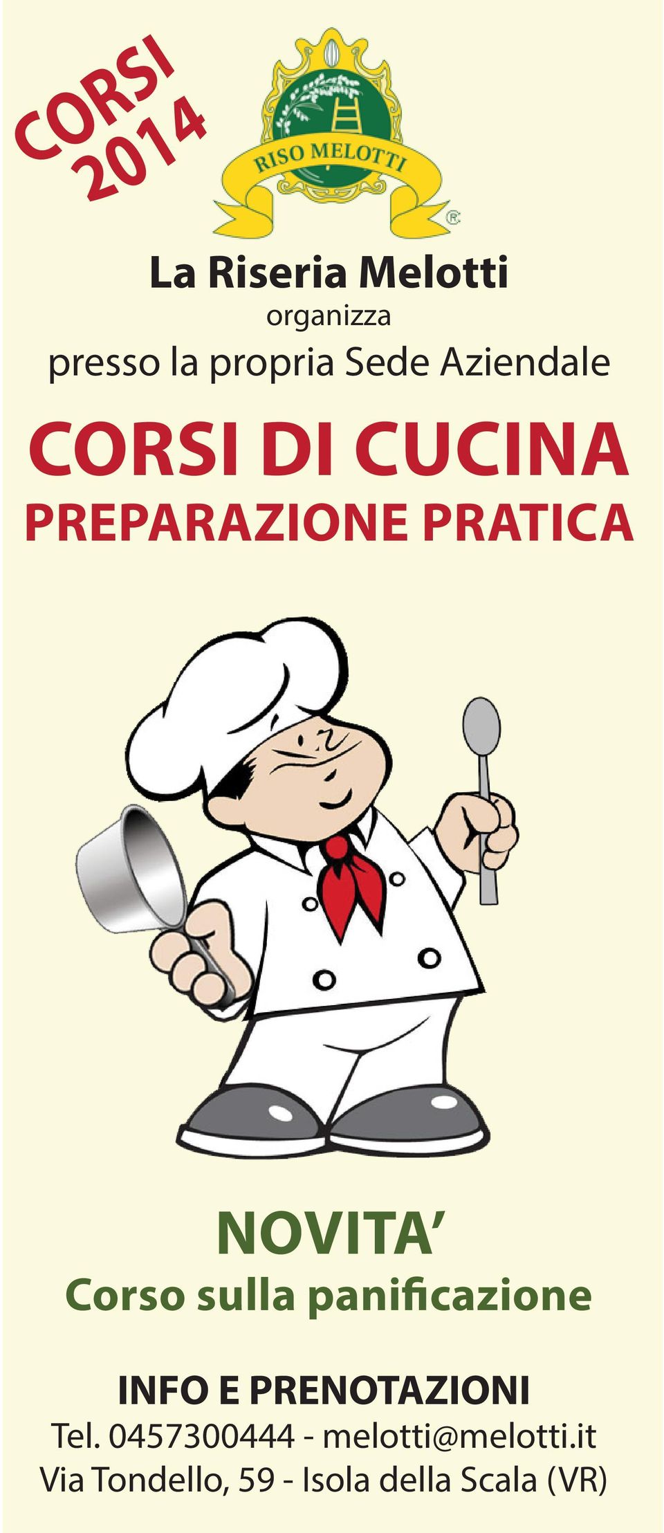 Corso sulla panificazione INFO E PRENOTAZIONI Tel.