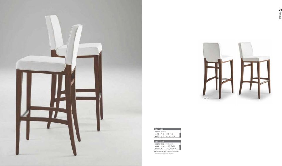 counterstool 44 56 <108 <80 17,3 22 <42,5 <31,5 Altezza