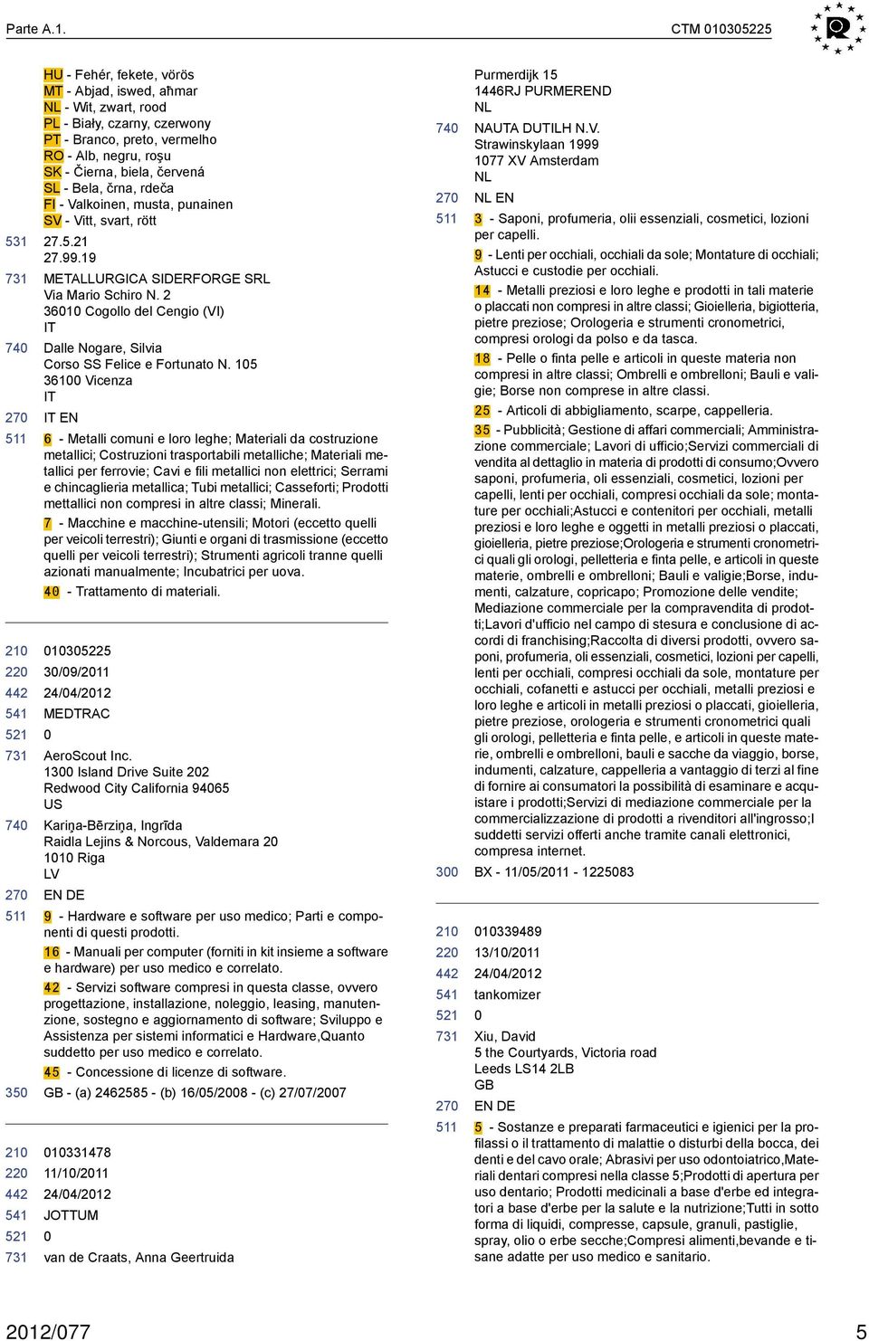 Bela, črna, rdeča FI - Valkoinen, musta, punainen SV - Vitt, svart, rött 27.5.21 27.99.19 METALLURGICA SIRFORGE SRL Via Mario Schiro N.