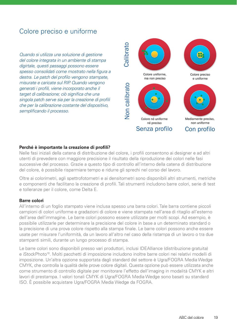 Quando vengono generati i profili, viene incorporato anche il target di calibrazione; ciò significa che una singola patch serve sia per la creazione di profili che per la calibrazione costante del