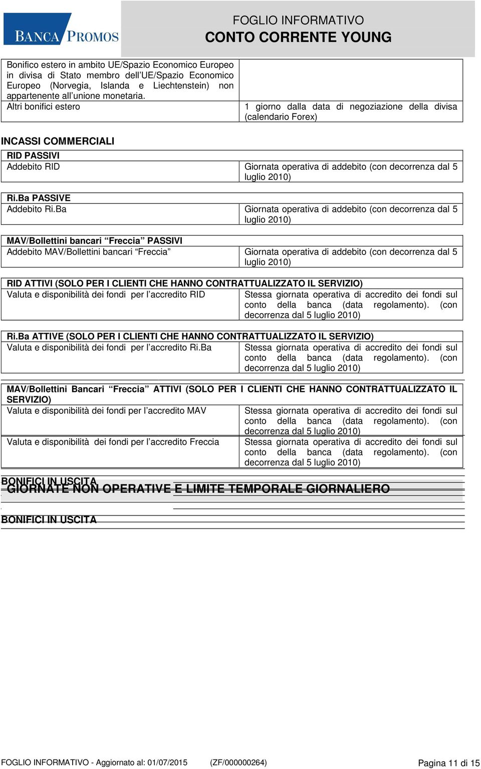 2010) Ri.Ba PASSIVE Addebito Ri.