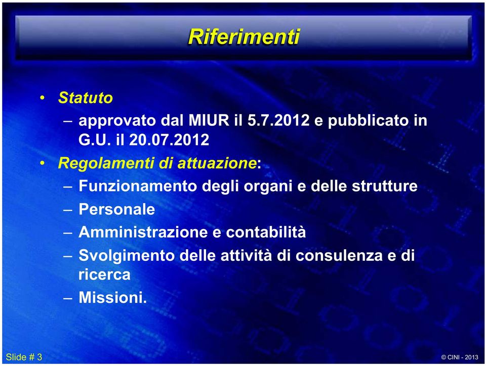 strutture Personale Amministrazione e contabilità Svolgimento delle