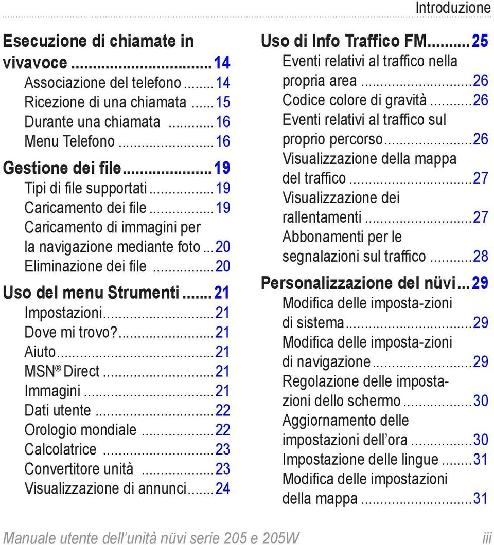 ..21 Dove mi trovo?...21 Aiuto...21 MSN Direct...21 Immagini...21 Dati utente...22 Orologio mondiale...22 Calcolatrice...23 Convertitore unità...23 Visualizzazione di annunci.