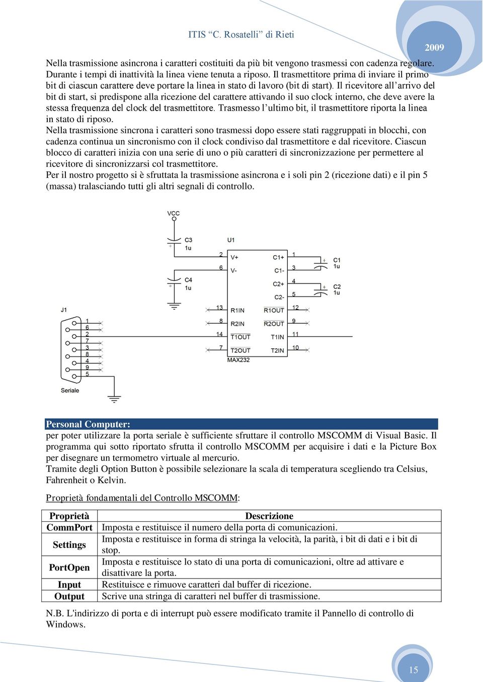 Il ricevitore all arrivo del bit di start, si predispone alla ricezione del carattere attivando il suo clock interno, che deve avere la stessa frequenza del clock del trasmettitore.