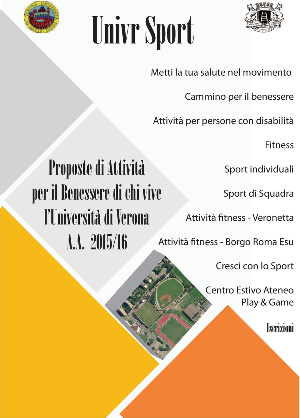 Università di Verona Sport individuali Sport di Squadra At