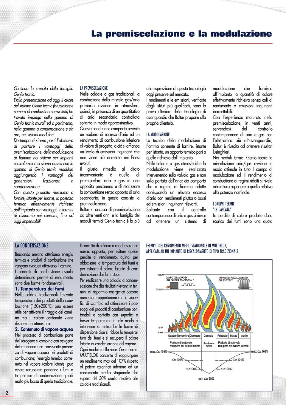 condensazione e da ora, nei sistemi modulari.