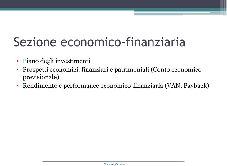 patrimoniali (Conto economico previsionale)