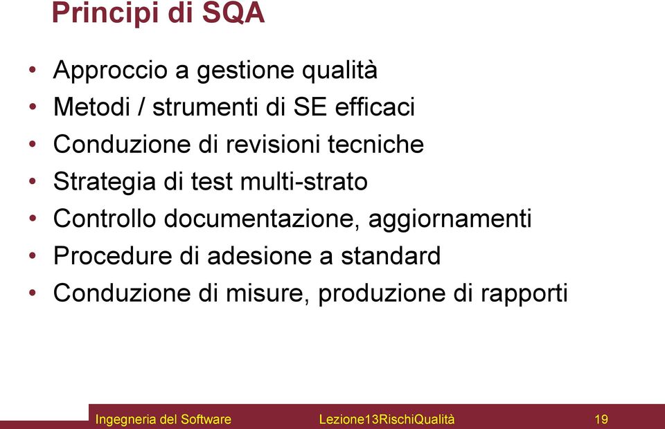 multi-strato Controllo documentazione, aggiornamenti Procedure di