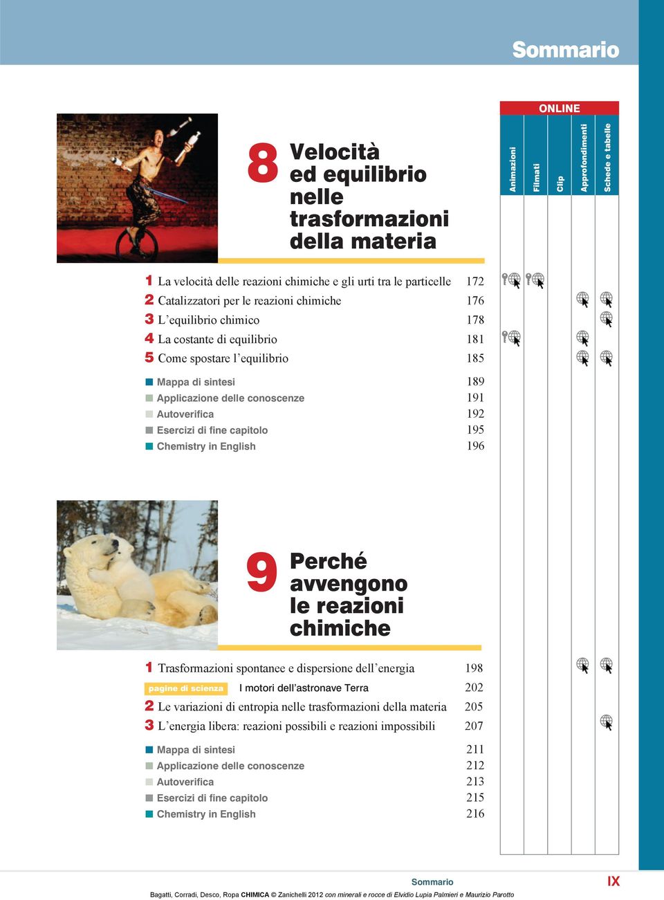 Chemistry in English 9 Perché avvengono le reazioni chimiche 1 pagine di scienza I motori dell astronave Terra 2 3