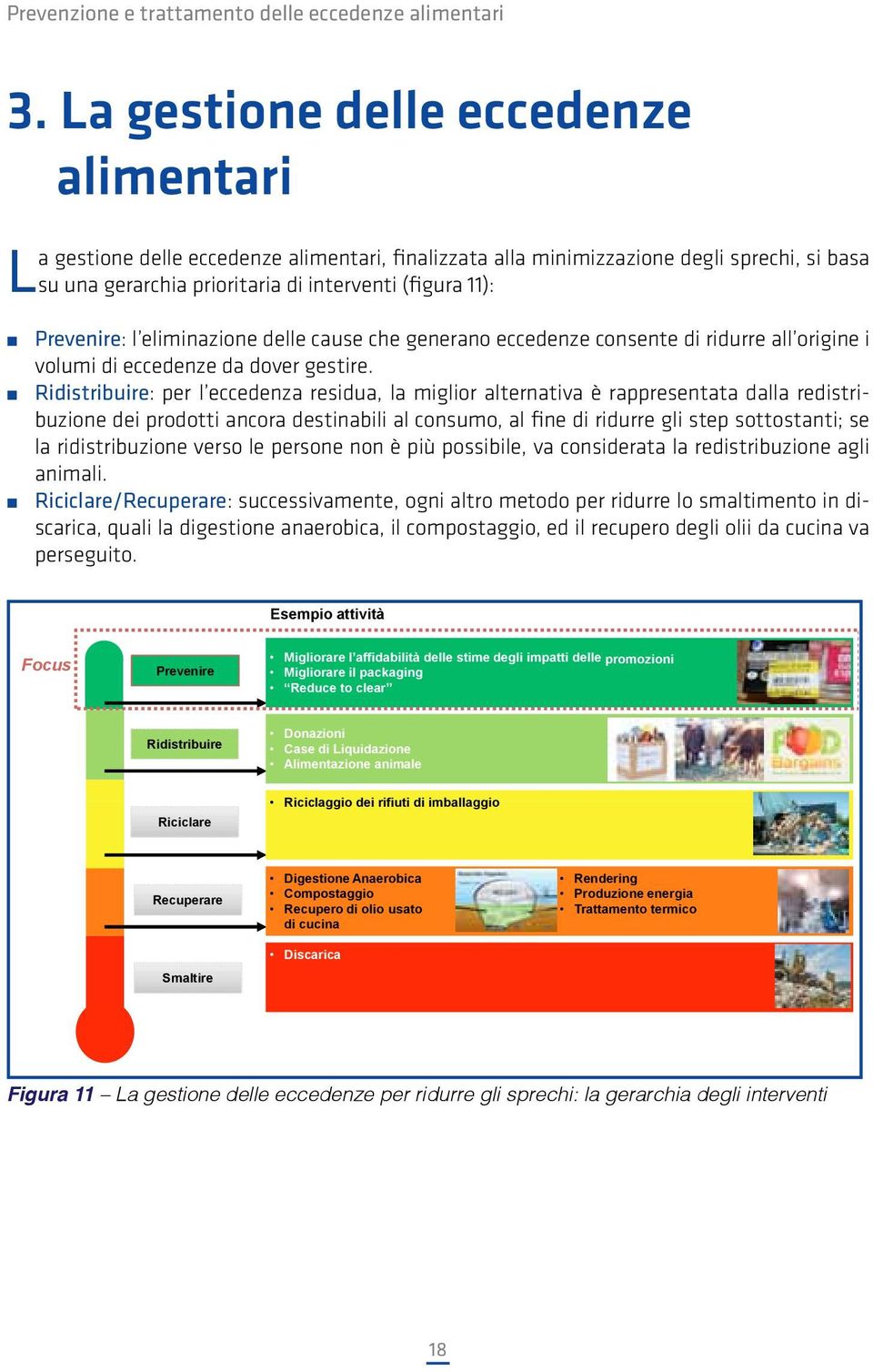 Prevenire: l eliminazione delle cause che generano eccedenze consente di ridurre all origine i volumi di eccedenze da dover gestire.